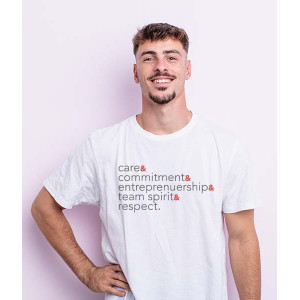 Camiseta Masculina Branca valores - delaware