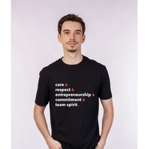 Camiseta Masculina Preta valores - delaware