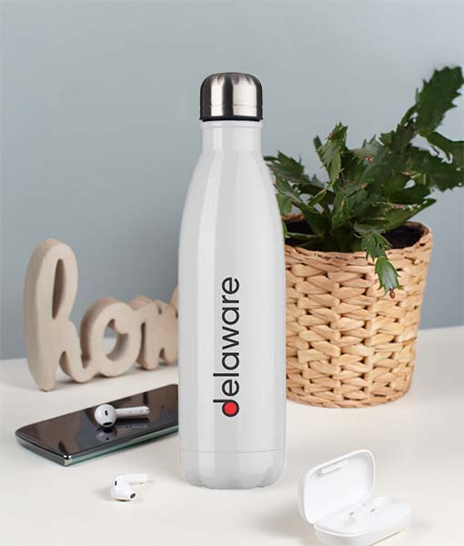 Garrafa Branca em Inox 750ML- delaware