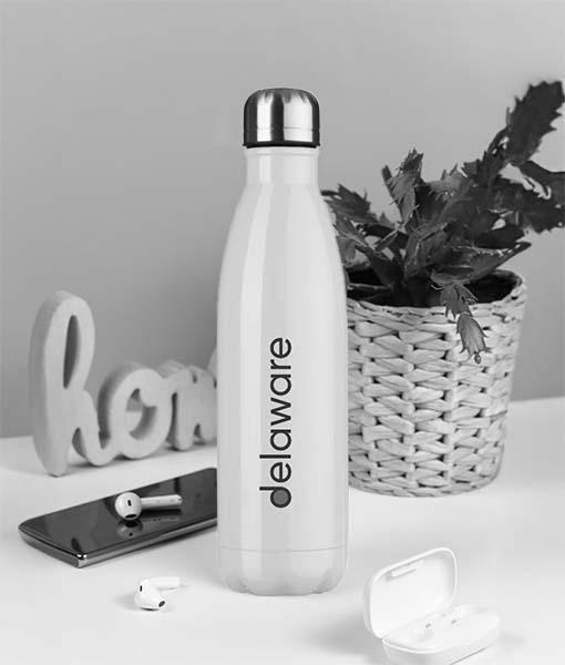 Garrafa Branca em Inox 750ML- delaware [ESGOTADO]